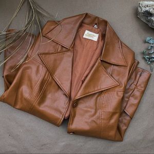 ☀︎ 70s MAC DADDY FAUX LEATHER JACKET ☀︎